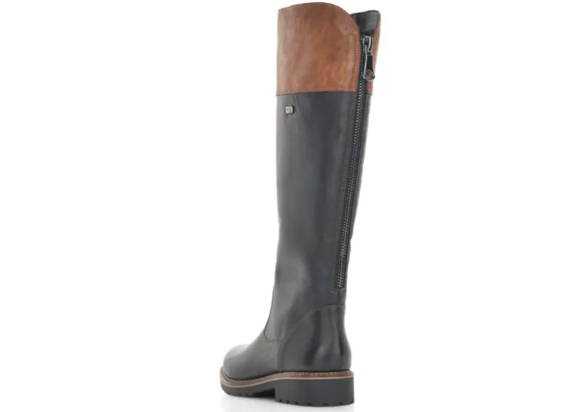 cristallino_black_brown_l_3.webp Cristallino Black Brown Leather Tall Boot
