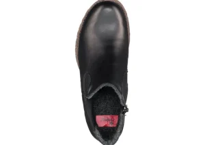 Cristallino Black Leather Chelsea Boot