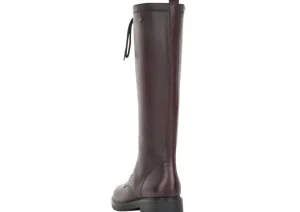Cristallino Red Lace-Up Riding Boot