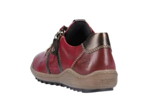 Cristallino Wine Leather Lace-Up Sneaker