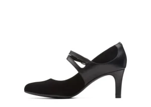 Dancer Reece Black Suede Mary Jane Pump