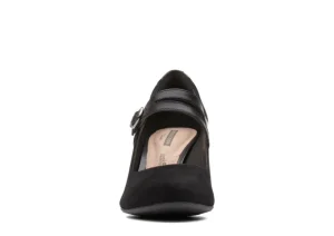 Dancer Reece Black Suede Mary Jane Pump