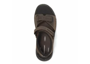 Darwyn Brown Leather Quarter-Strap Sports Sandal