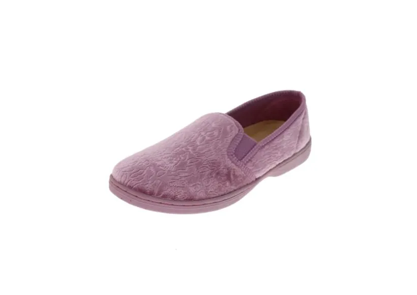 debbie__dusty_rose_slipon_3.webp Debbie 2 Dusty Rose Slip-On Slipper