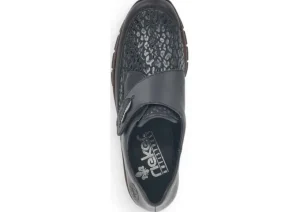 Deserto Black Print Wedge Loafer