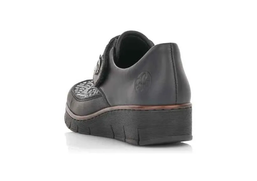 deserto_black_print_wedge_3.webp Deserto Black Print Wedge Loafer
