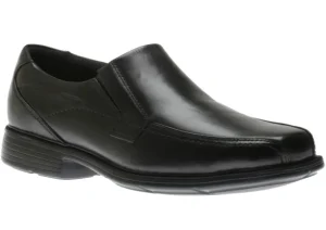 Dillon Black Leather Slip-On Dress Shoe