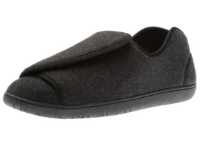 Doctor 2 Black Wool Slipper