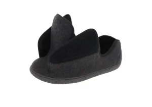 Doctor 2 Black Wool Slipper
