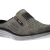 Dollaro Grey Perforated Athletic Slip-On Mule