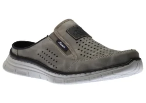 Dollaro Grey Perforated Athletic Slip-On Mule