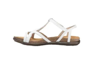 Dorith White Leather Sandal