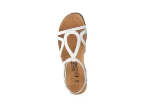 Dorith White Leather Sandal