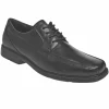 Douglas Black Leather Lace Up Oxford Dress Shoe