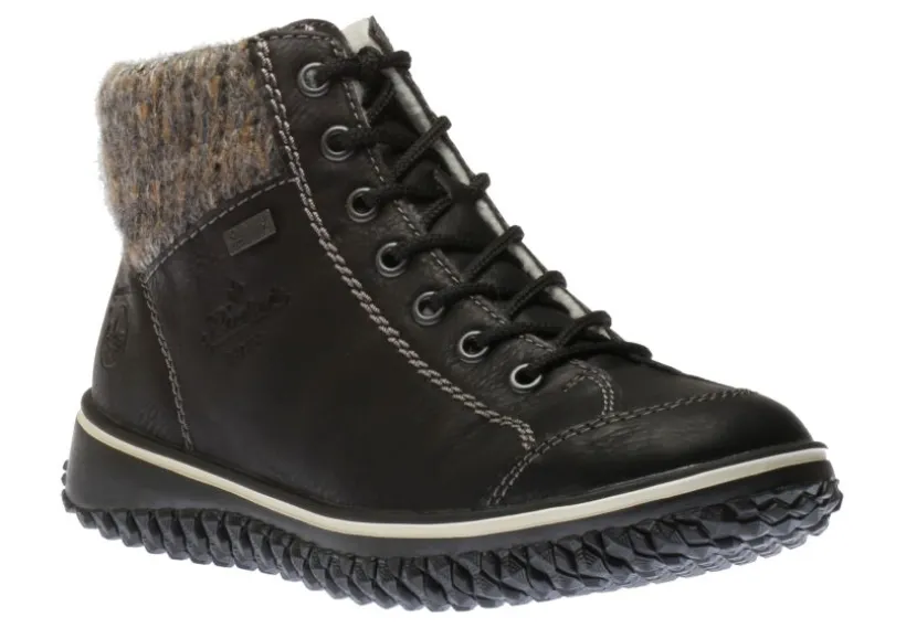 eagle_black_knit_laceup_a_0.webp Eagle Black Knit Lace-Up Ankle Boot