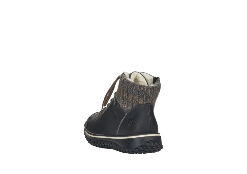 eagle_black_knit_laceup_a_2.webp Eagle Black Knit Lace-Up Ankle Boot