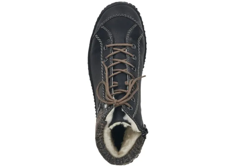 eagle_black_knit_laceup_a_3.webp Eagle Black Knit Lace-Up Ankle Boot