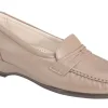 Easier Mocha Leather Slip On Wedge Loafer