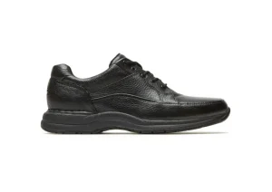 Edge Hill Black Leather Lace-Up Walking Shoe