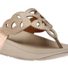Elora Crystal Rose Gold Thong Sandal