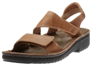 Enid Brown Leather Sandal