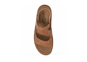 Enid Brown Leather Sandal