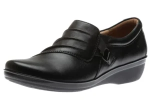 Everlay Heidi Black Leather Slip-On