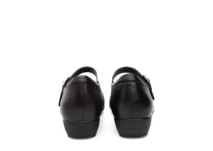 Fawna Black Leather Mary Jane