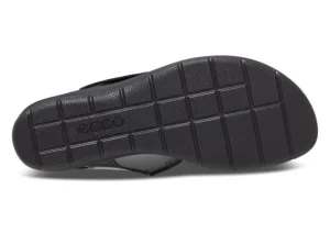 Felicia Sandal Black Leather Adjustable Strap Wedge Sandal