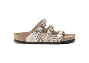 Florida Vegan Birko-Flor Printed Mocha Slide Sandal