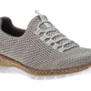 Foil Beige Multicolour Knit Slip-On Bungee Sneaker