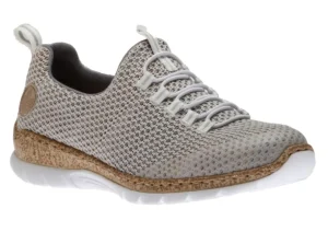 Foil Beige Multicolour Knit Slip-On Bungee Sneaker