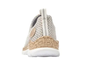 Foil Beige Multicolour Knit Slip-On Bungee Sneaker