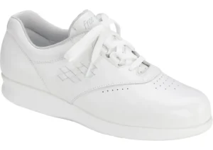Freetime White Leather Walking Shoe