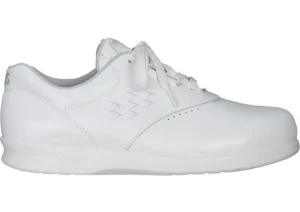 Freetime White Leather Walking Shoe