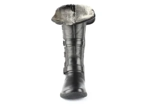 Gabrielle 2 Wide Calf Black Leather Tall Boot