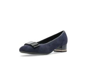 Garnet Navy Suede