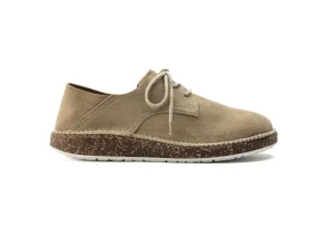 Gary Unisex Sand Suede Leather Lace-Up Sneaker