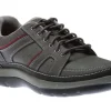 Get Your Kicks Grey Leather Wide Width Mudguard Blucher Sneaker