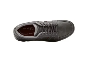 Get Your Kicks Grey Leather Wide Width Mudguard Blucher Sneaker