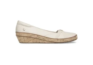 Gigi Metallic Linen Wedge Loafer
