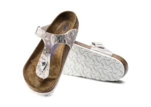 Gizeh Birko-Flor Floral Rose Thong Sandal