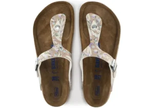 Gizeh Birko-Flor Floral Rose Thong Sandal