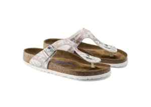 Gizeh Birko-Flor Floral Rose Thong Sandal