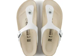 Gizeh Birko-Flor White Thong Sandal