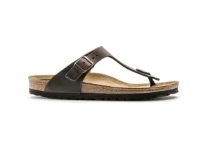 Gizeh Habana Brown Oiled Leather Thong Sandal