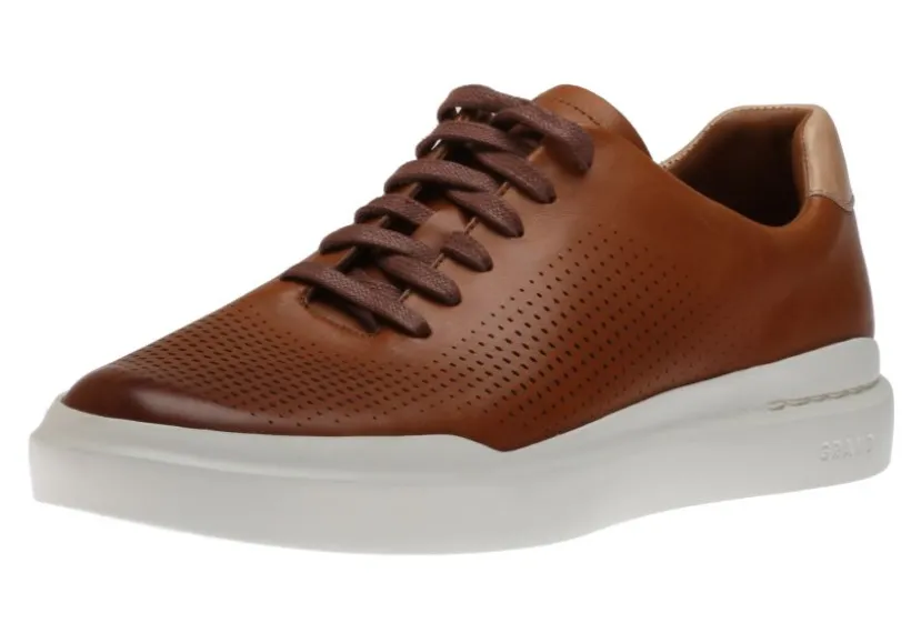 grandpruf_rally_laser_cut_0.webp GrandPru00f8 Rally Laser Cut Tan Brown Leather Lace-Up Sneaker