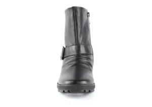 Gripper Black Leather Moto Boot