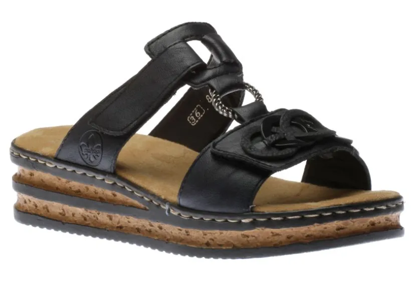 gurgano_navy_embossed_wed_0.webp Gurgano Navy Embossed Wedge Slide Sandal