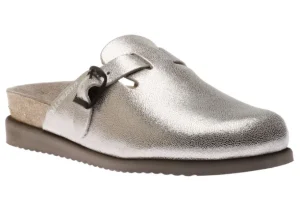Halina Metallic Silver Clog